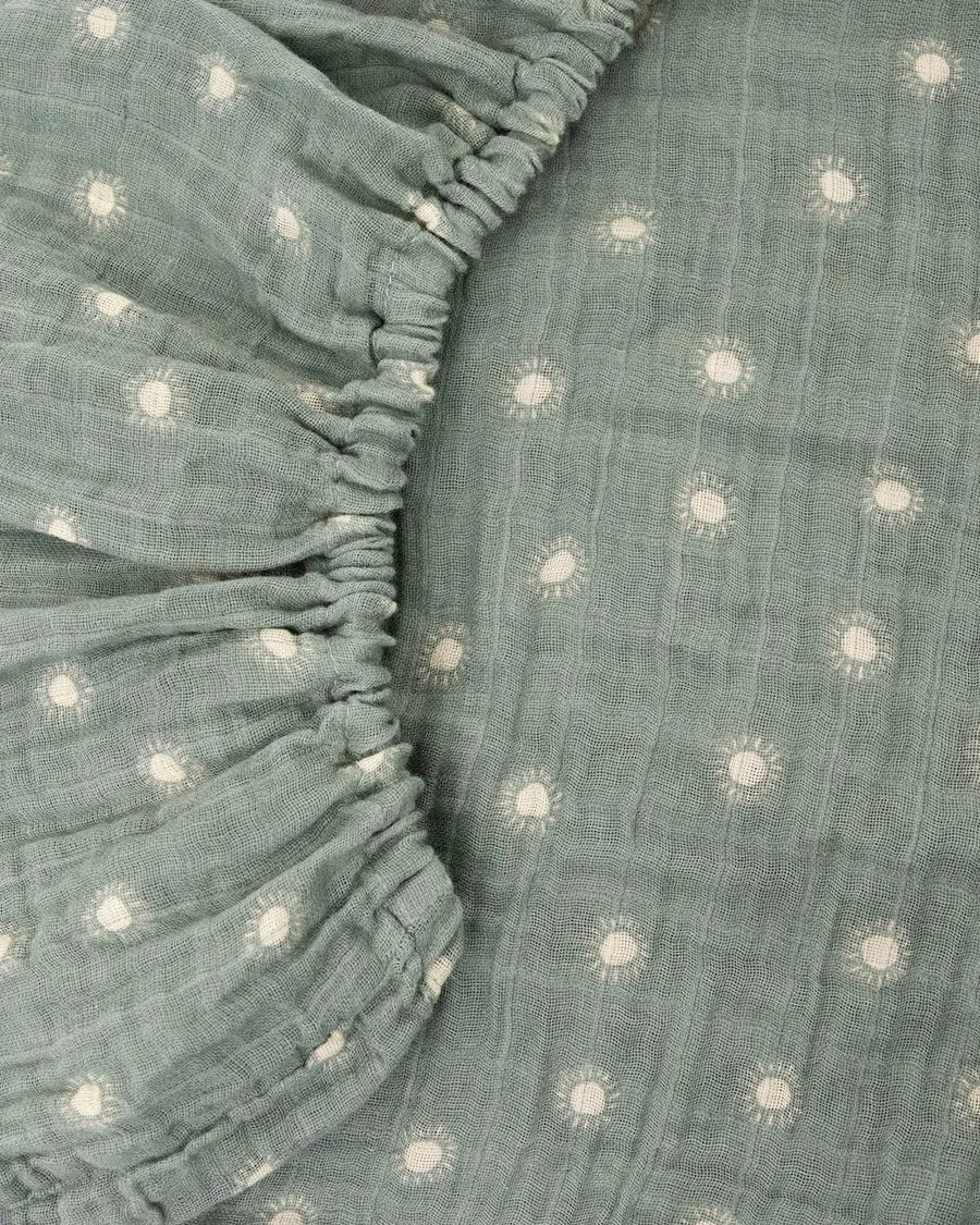 little unicorn Organic Cotton Muslin Crib Sheet