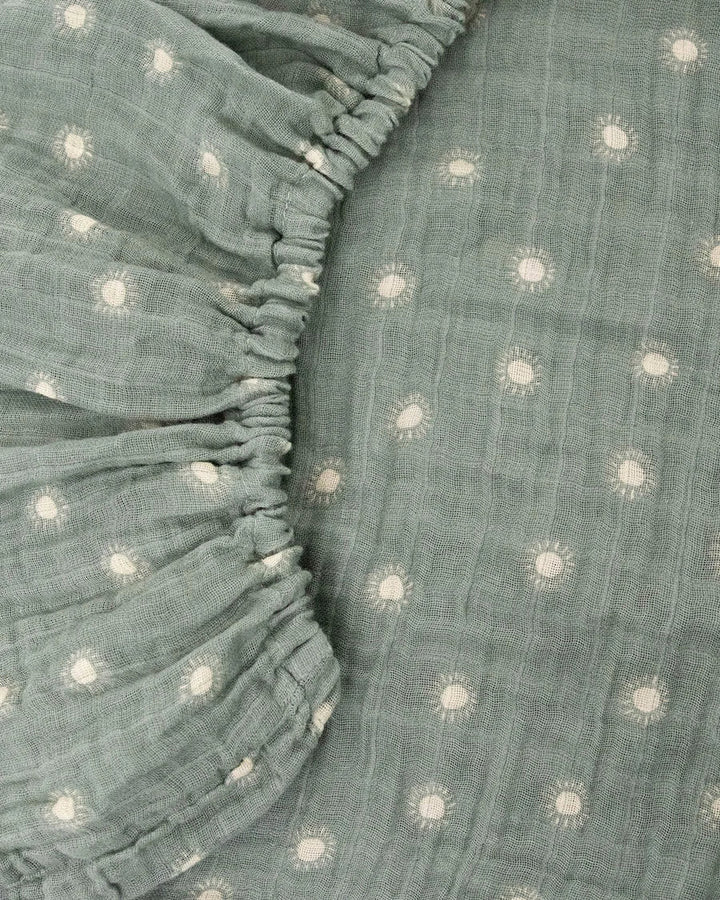 little unicorn Organic Cotton Muslin Crib Sheet
