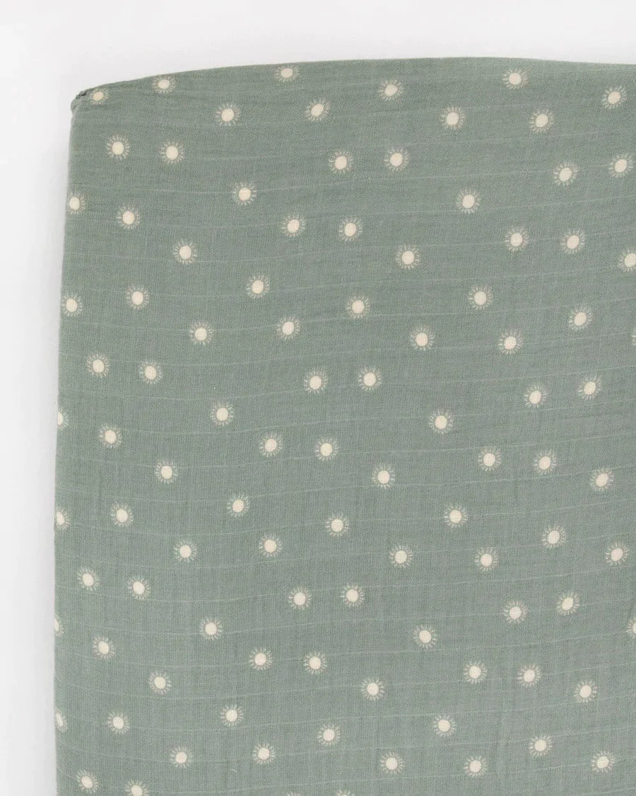 little unicorn Organic Cotton Muslin Crib Sheet