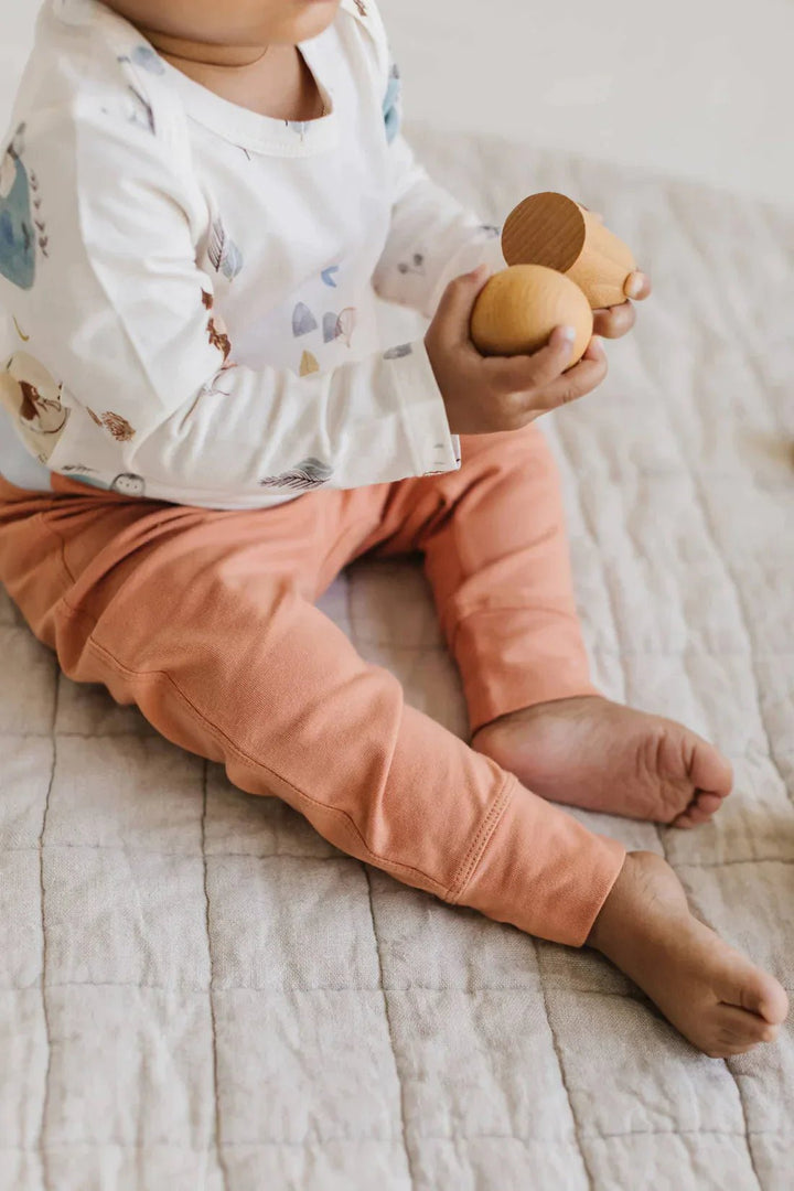 LOULOU LOLLIPOP Long Sleeve Bodysuit Cozy Forest