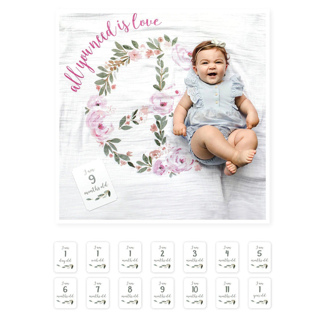 Lulujo Lulujo Baby's 1st Year Milestone Blanket