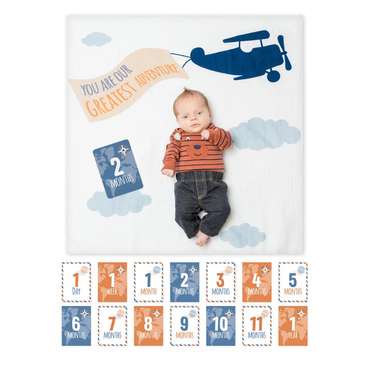 Lulujo Lulujo Baby's 1st Year Milestone Blanket