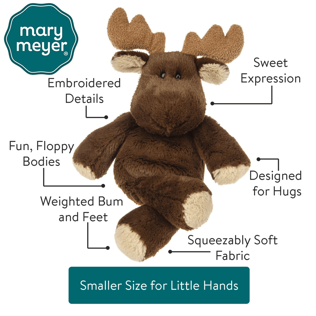 Mary Meyer Marshmallow Zoo Junior 9" plush toys and stuff animal Moose - Image 2