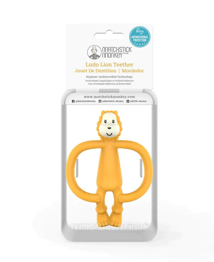 MATCHSTICK MONKEY Ludo Lion Animal Teether