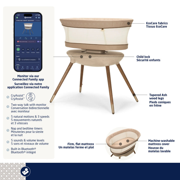 Maxi Cosi Maxi Cosi Starling Smart Bassinet bassinets & cradles