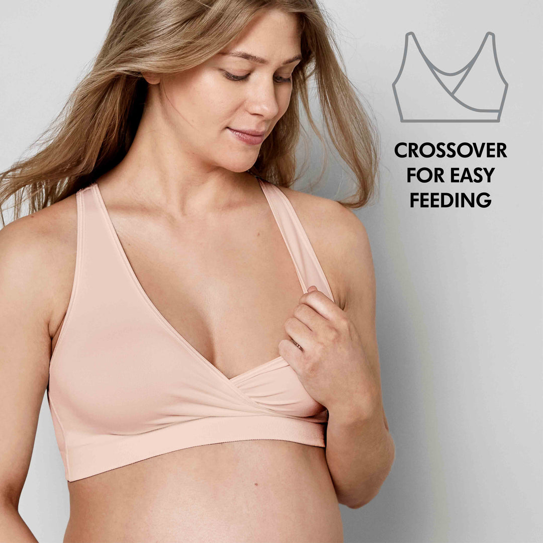 Medela Keep Cool Sleep Breathable Maternity & Nursing Bra Chai