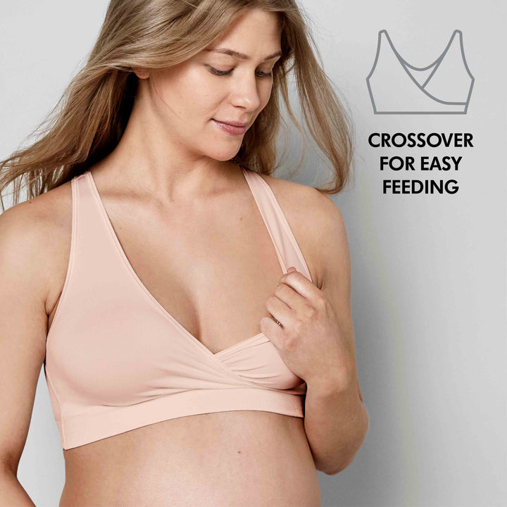 Medela Keep Cool Sleep Breathable Maternity & Nursing Bra Chai