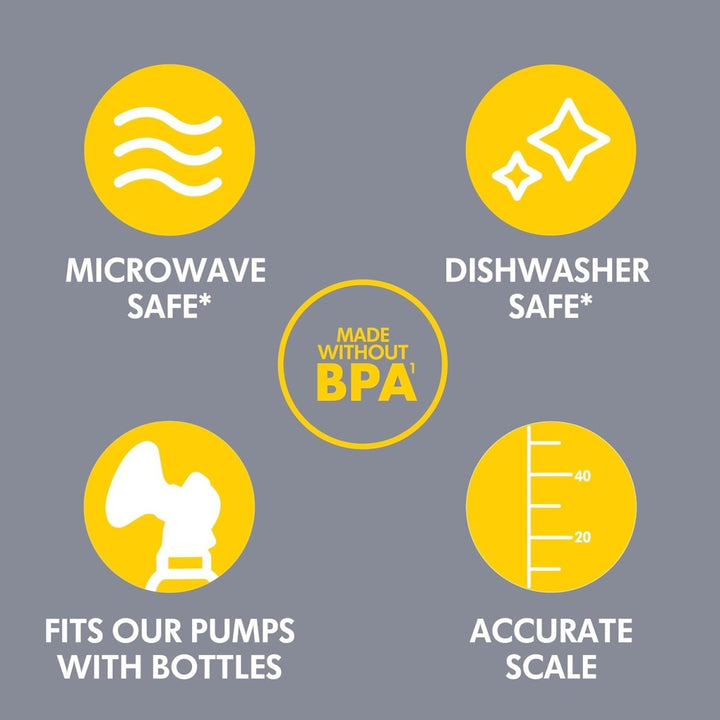 Medela Medela Breast Milk Collection and Storage Bottles, 6 Pack, 150ml/5oz