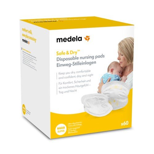 Medela Safe & Dry Disposable Nursing Pads - 60pk