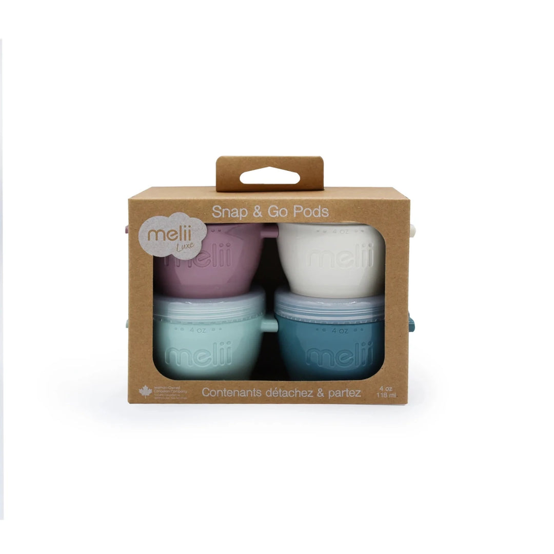 Melii Luxe Silicone Snap & Go Pods (4oz, set of 4) Bold - Image 8