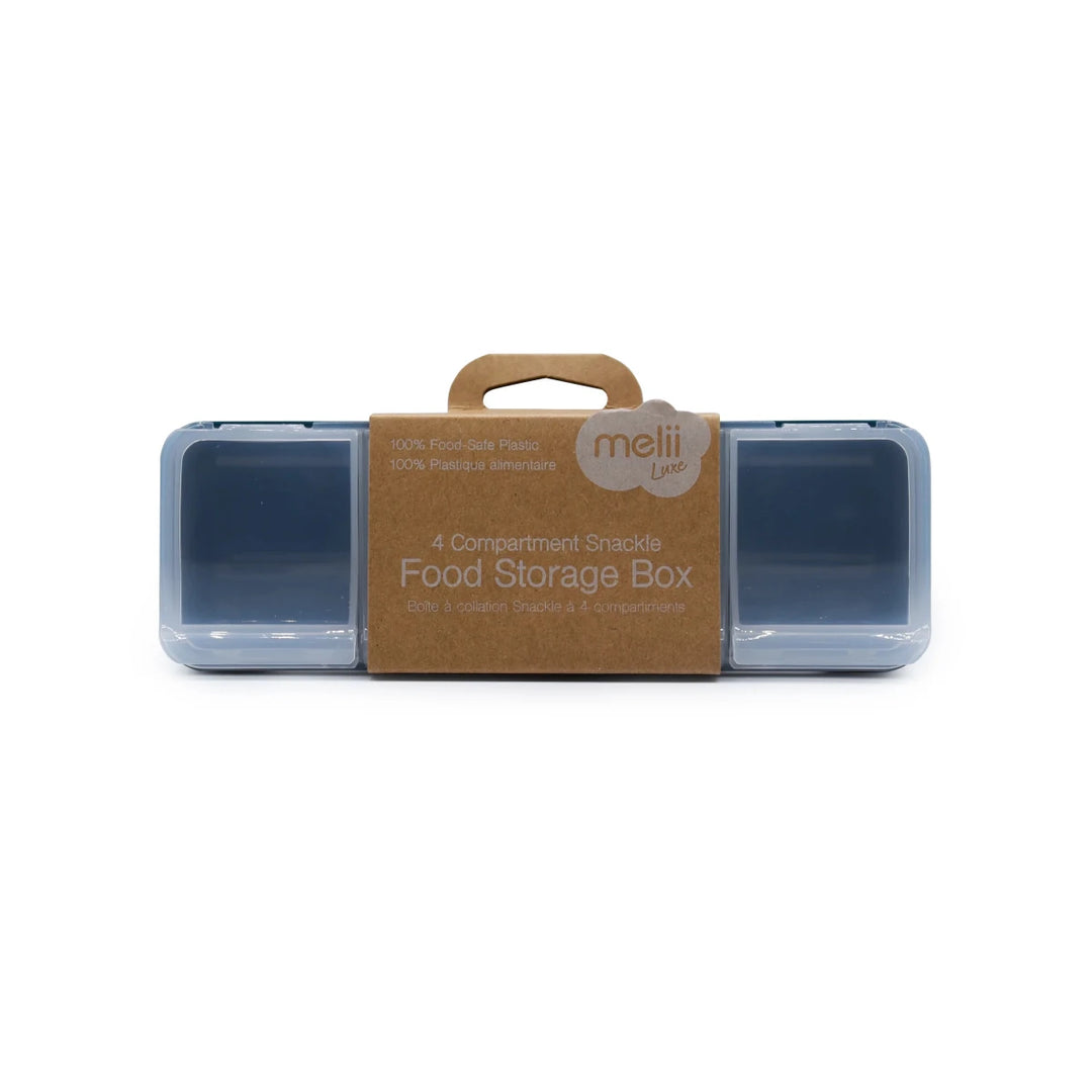 Melii Luxe Snackle Box - 4 Compartment Blue - Image 4