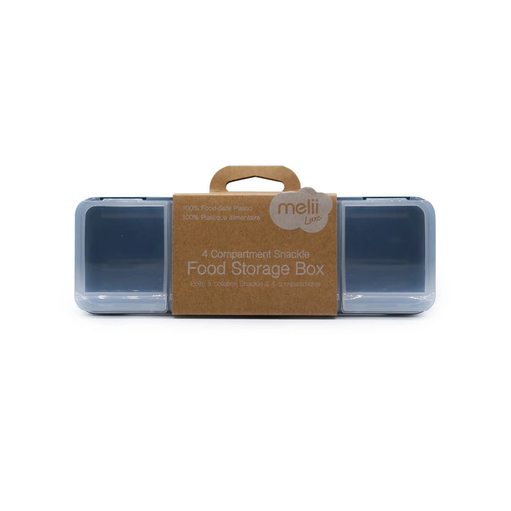 Melii Luxe Snackle Box - 4 Compartment Blue - Image 4