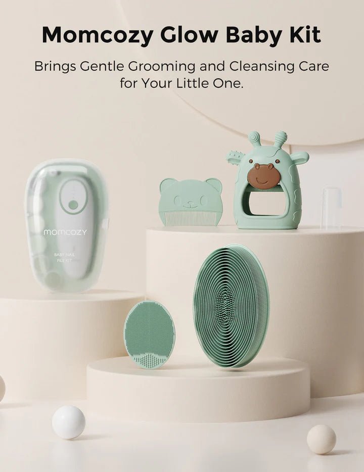 Momcozy All-in-1 Glow Baby Kit Baby Care - Kits - Momcozy Glow Baby Kit with various grooming tools on a neutral background