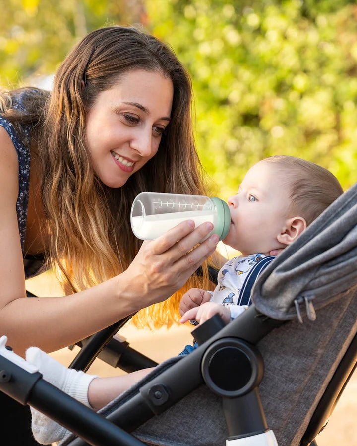 Momcozy Natural Baby Bottle compatible with Momcozy Cooler used for outdoor baby feeding and travel convenience