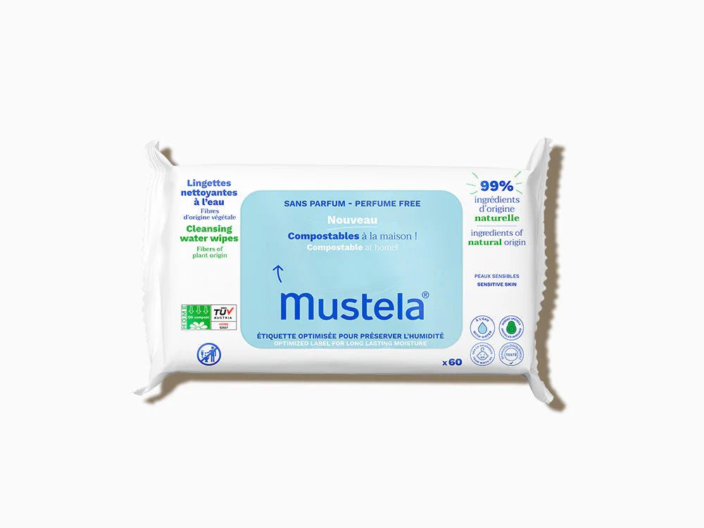 Mustela - Organic Cotton Wipes With Water Bath & Body Mustela