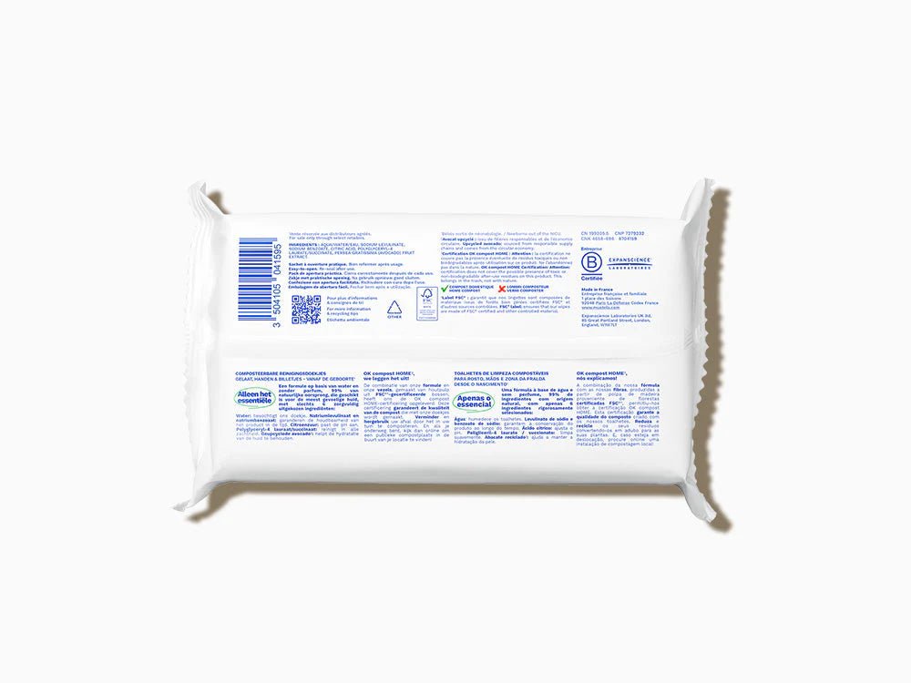 Mustela - Organic Cotton Wipes With Water Bath & Body Mustela