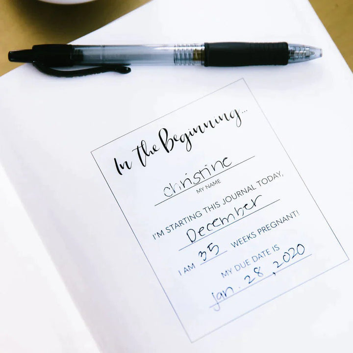 Pearhead Pearhead Linen Pregnancy Journal