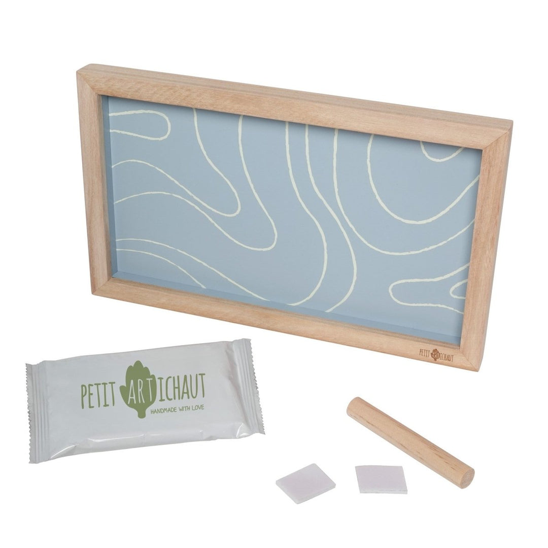 Petit Artichaut Petit Artichaut - 2 Prints Frame - Blue Abstract Keepsakes