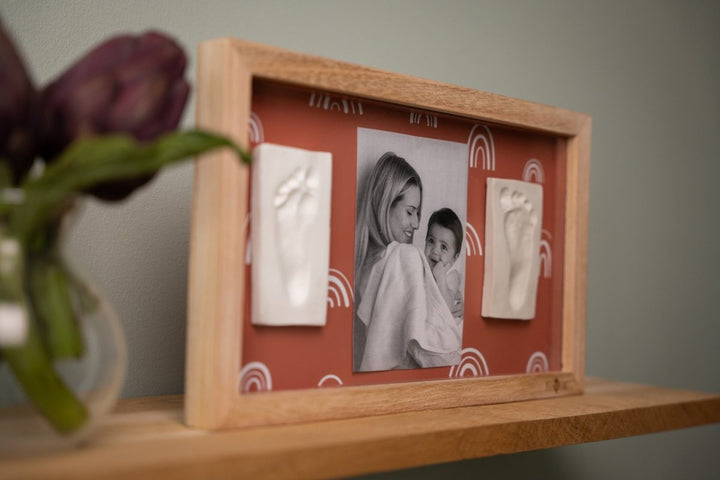 Petit Artichaut Petit Artichaut - 2 Prints Frame - Rainbow Terracotta Keepsakes