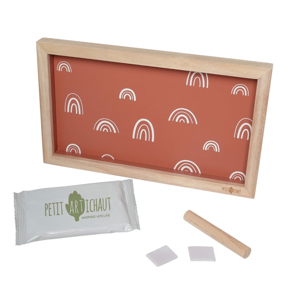 Petit Artichaut Petit Artichaut - 2 Prints Frame - Rainbow Terracotta Keepsakes