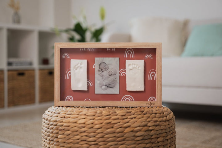 Petit Artichaut Petit Artichaut - 2 Prints Frame - Rainbow Terracotta Keepsakes