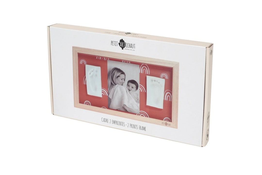 Petit Artichaut Petit Artichaut - 2 Prints Frame - Rainbow Terracotta Keepsakes