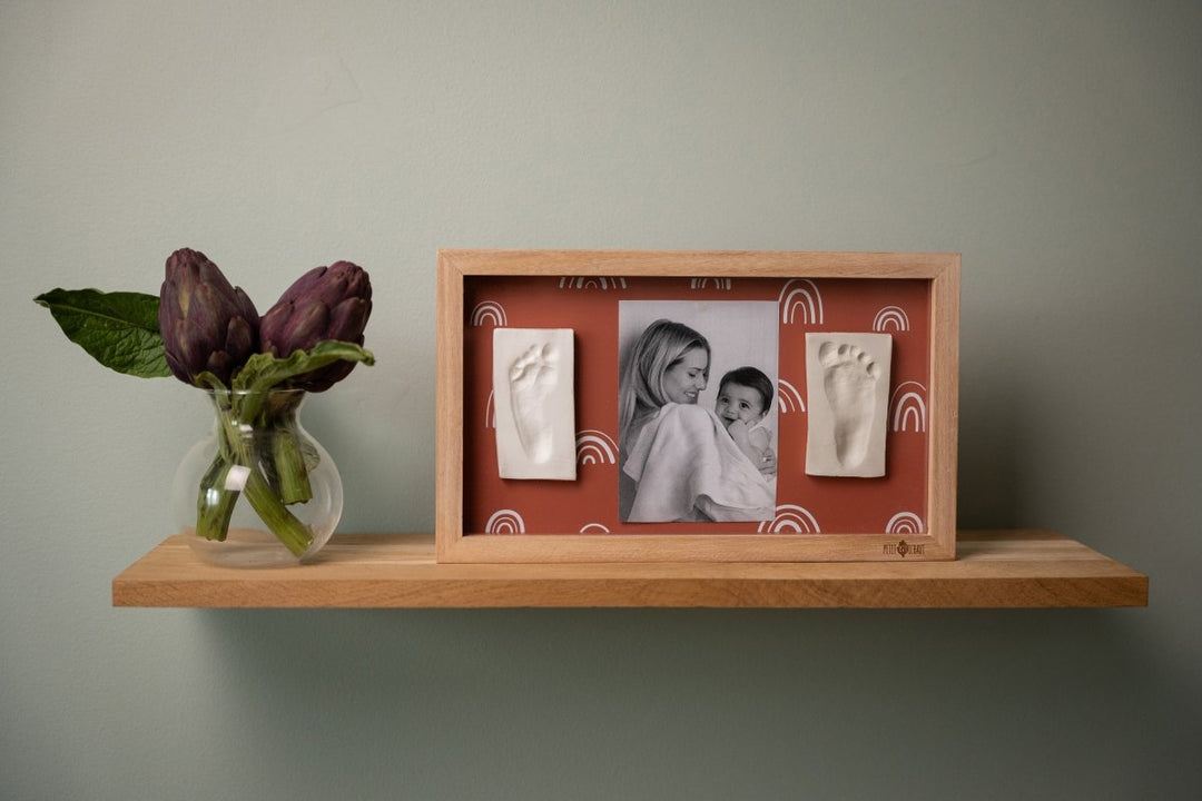 Petit Artichaut Petit Artichaut - 2 Prints Frame - Rainbow Terracotta Keepsakes