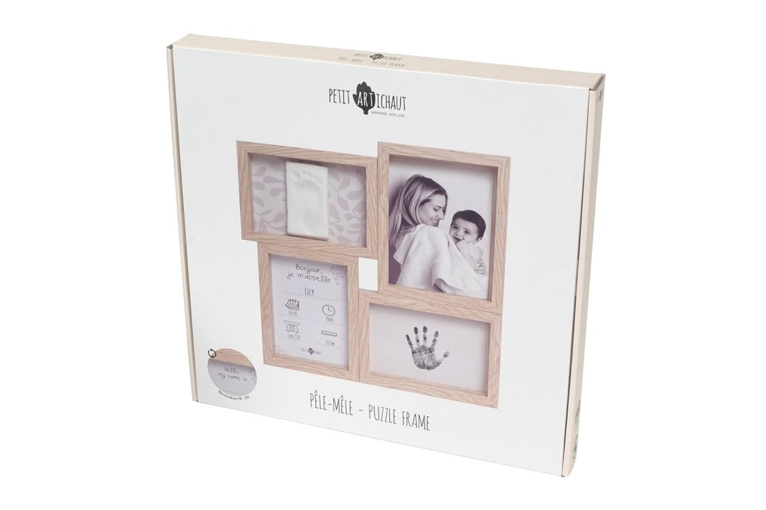 Petit Artichaut Petit Artichaut - Puzzle Frame - Ivy Grey Keepsakes