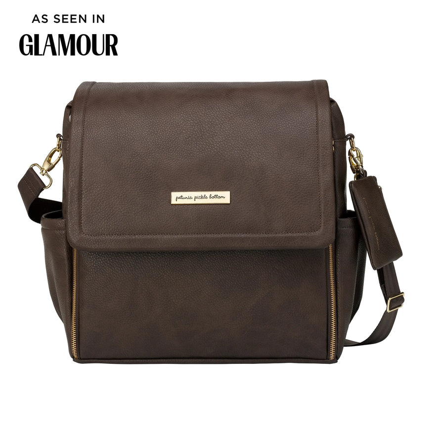 Petunia Pickle Bottom Boxy Backpack in Saddle
