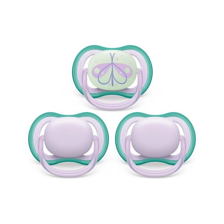 Philips AVENT Philips AVENT Ultra Air Pacifier Night - 3 Pack - 0 - 6M Lil/Butterfly Pacifiers & Teethers