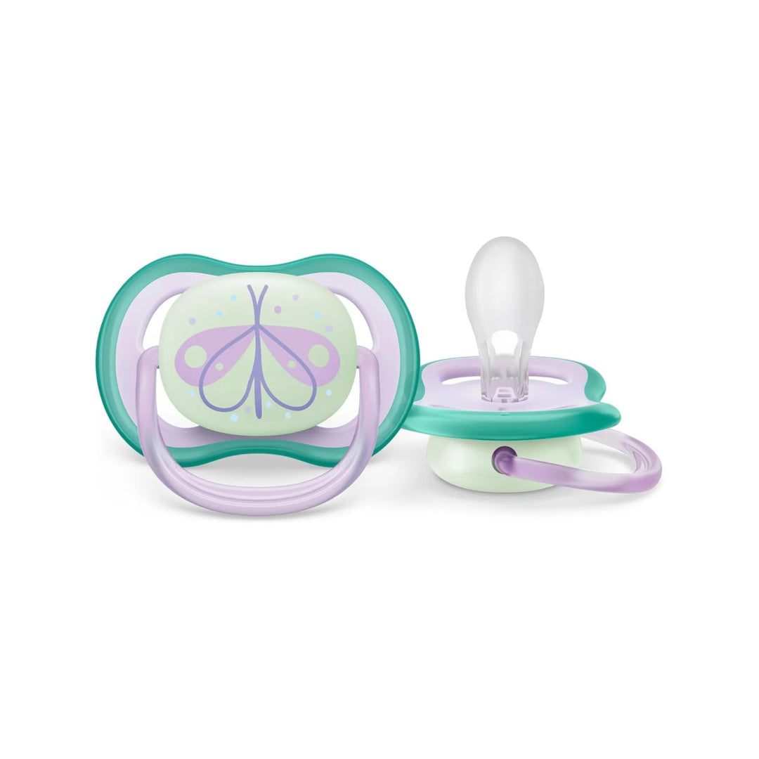 Philips AVENT Philips AVENT Ultra Air Pacifier Night - 3 Pack - 0 - 6M Lil/Butterfly Pacifiers & Teethers