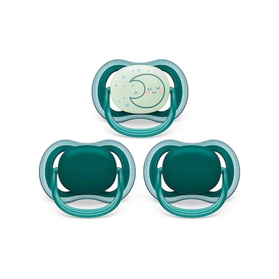 Philips AVENT Philips AVENT Ultra Air Pacifier Night - 3 Pack - 6 - 18M Opal/Moon Pacifiers & Teethers