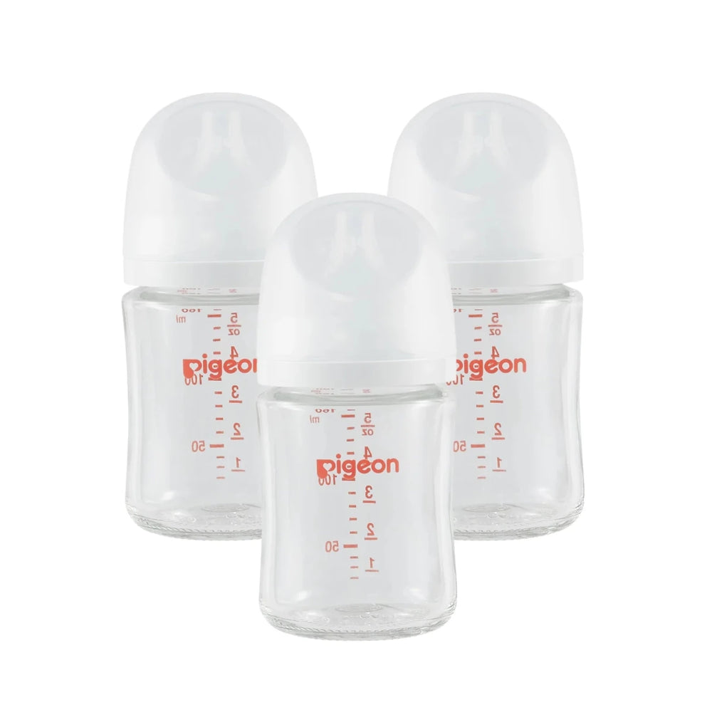 Pigeon Glass Bottle 5oz with SS Nipple (0M+) 3pk - Image 2