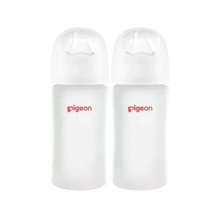 Pigeon Silicone Coated Glass Bottle 8oz - 2 pack - Image 2
