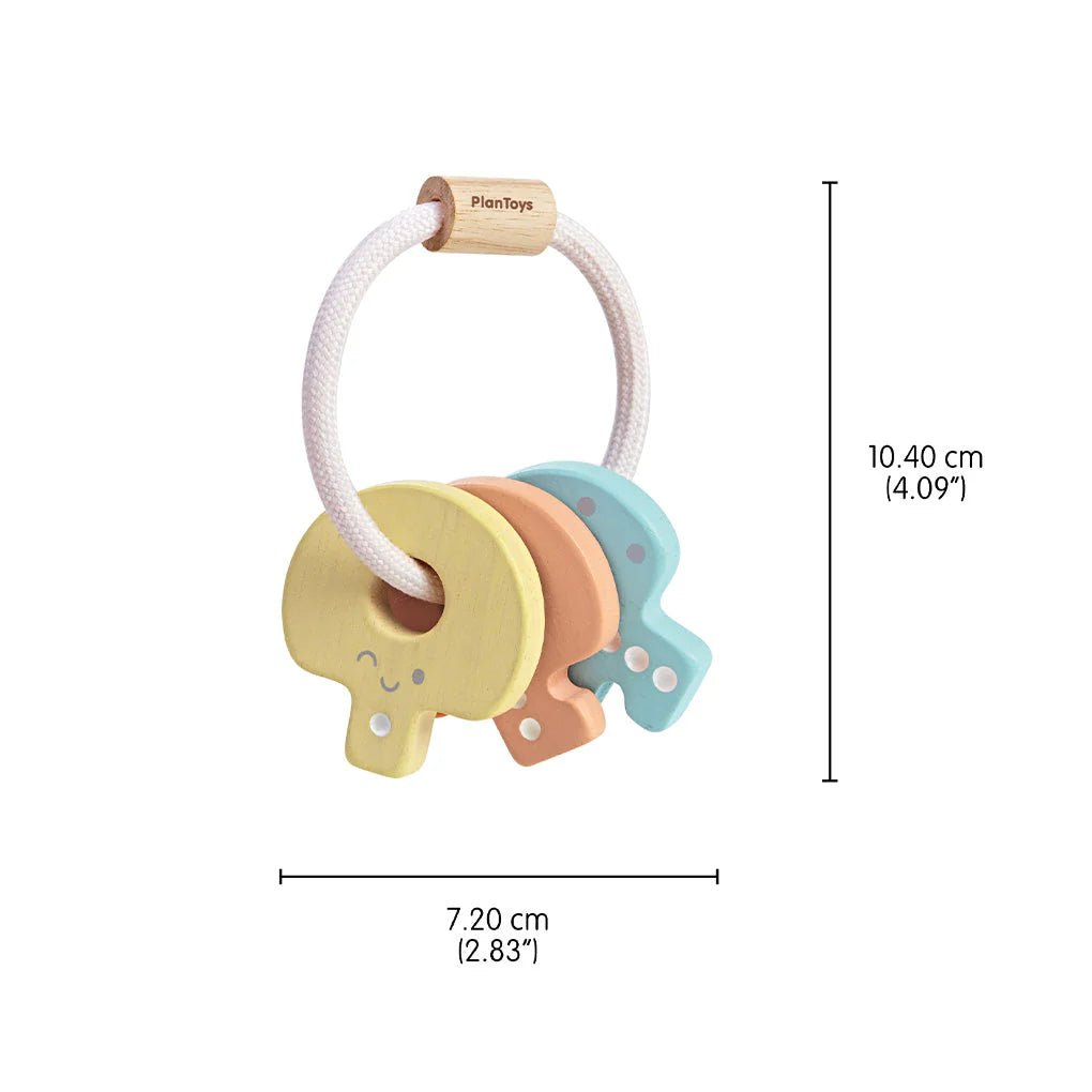 Plan Toys Baby Key Rattle Pastel - Image 10