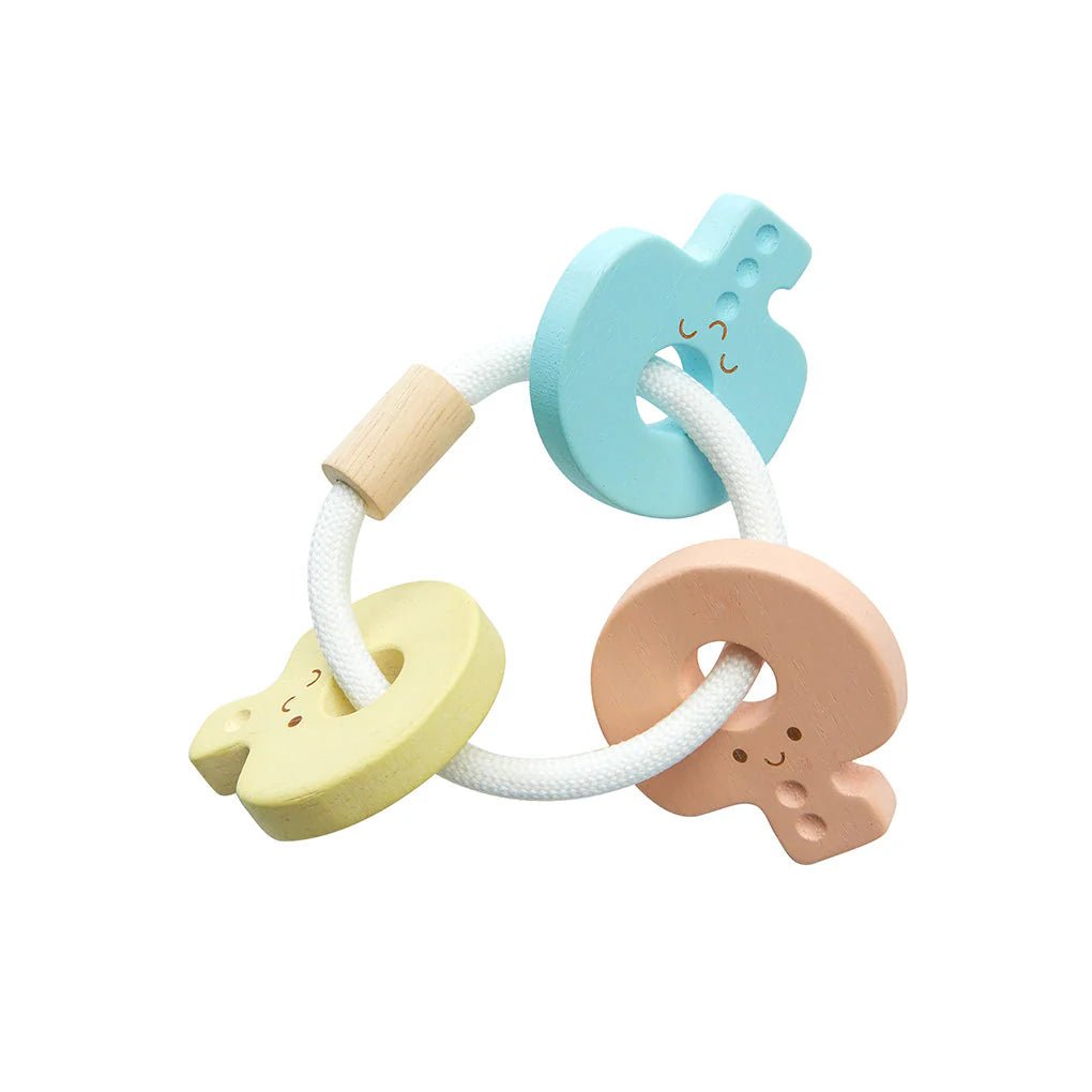Plan Toys Baby Key Rattle Pastel - Image 9