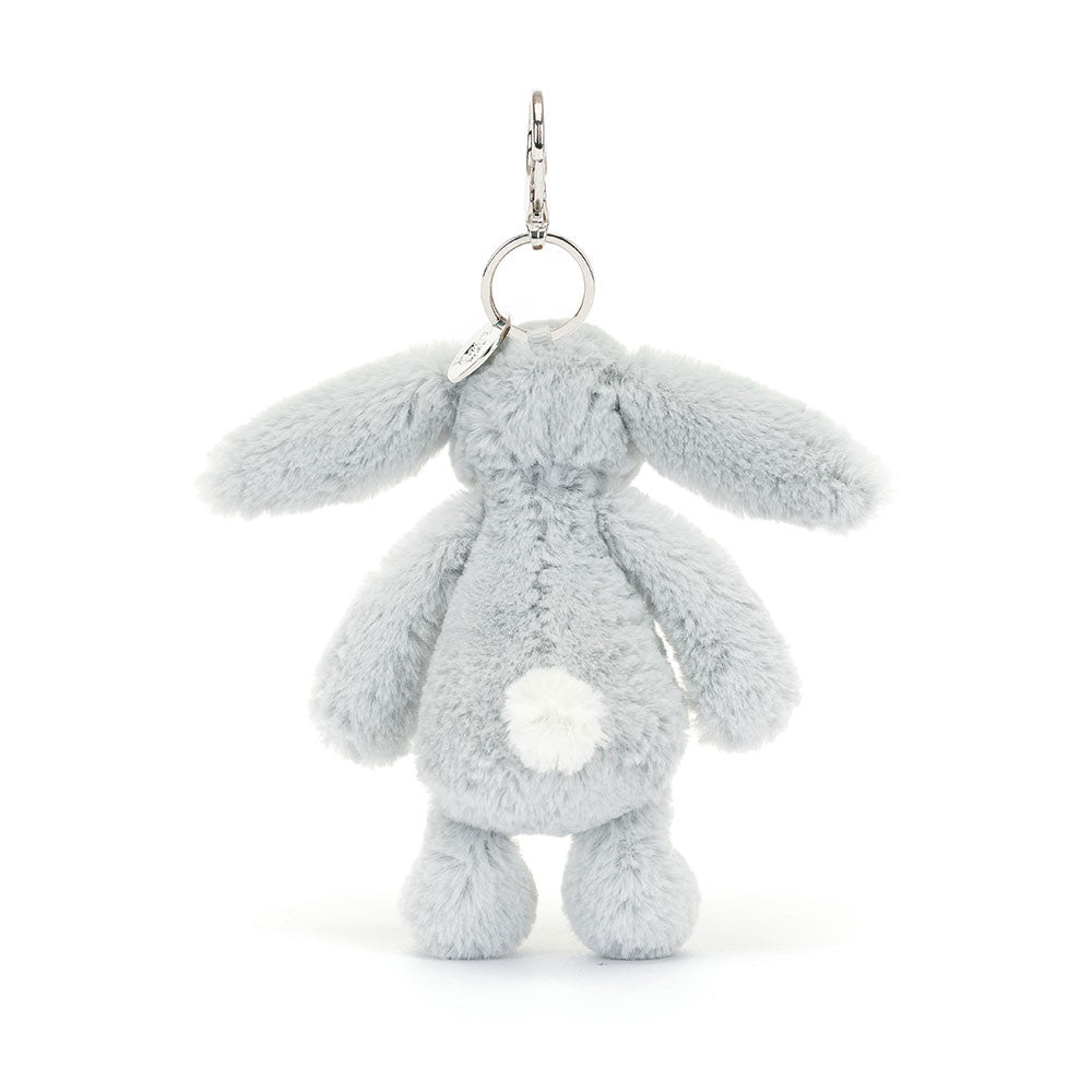 Jellycat Jellycat Bashful Silver Bunny Bag Charm plush toys and stuff animal