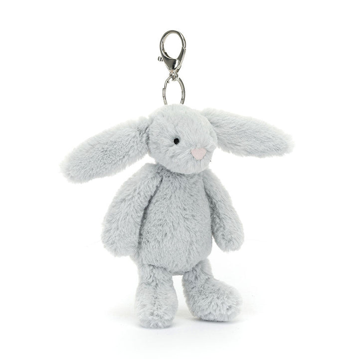 Jellycat Jellycat Bashful Silver Bunny Bag Charm plush toys and stuff animal