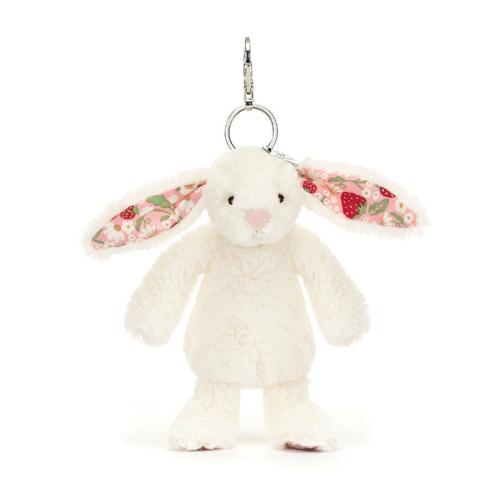 Jellycat Jellycat Blossom Cream Bunny 'Berry' Bag Charm plush toys and stuff animal