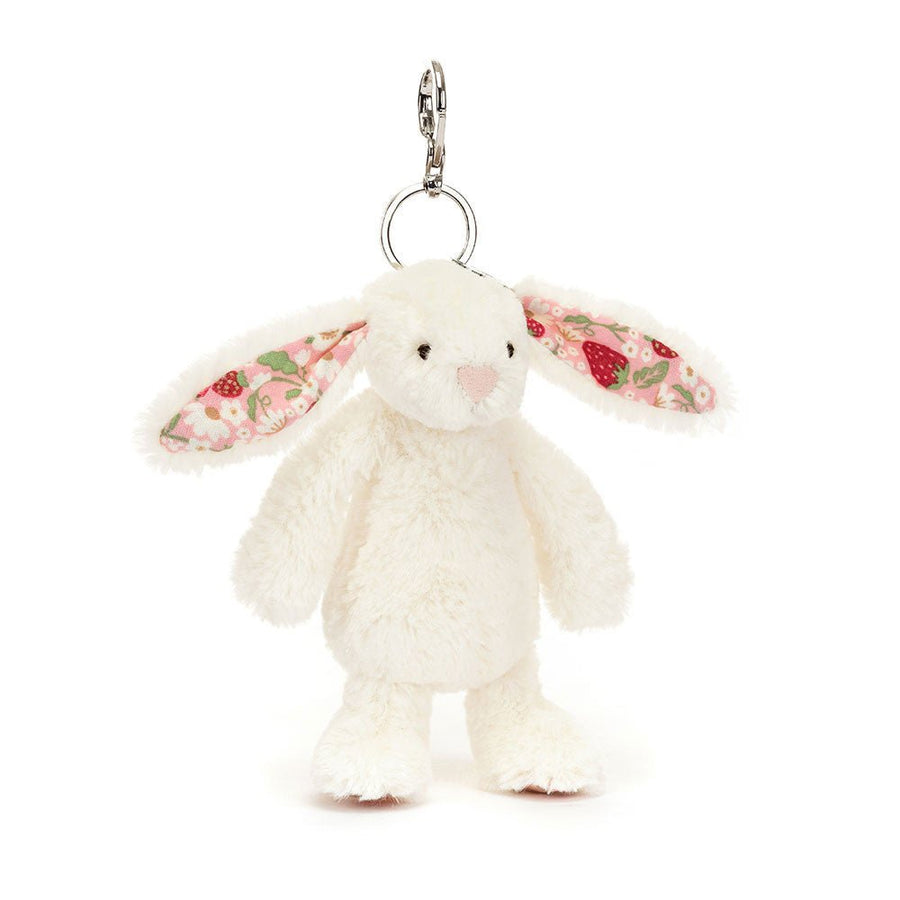 Jellycat Jellycat Blossom Cream Bunny 'Berry' Bag Charm plush toys and stuff animal