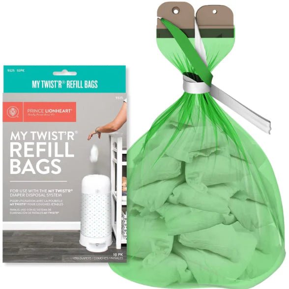 Prince Lionheart Prince Lionheart My Twist'r Diaper System refill bags - 10Pk Diaper Liners