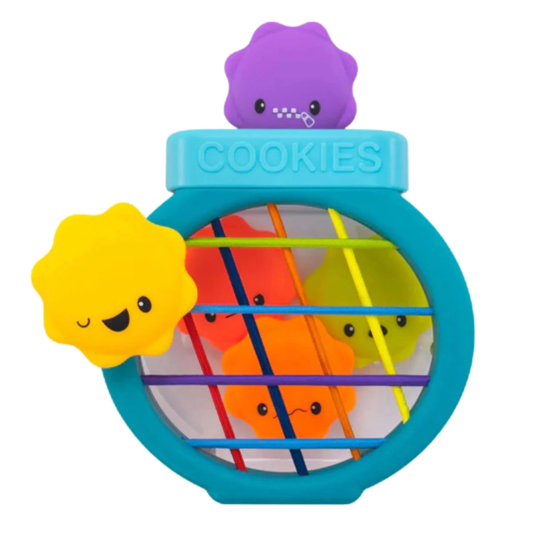 Sassy Sensory Fill n' Spill Cookie Jar Baby Activity Toys - Image 1