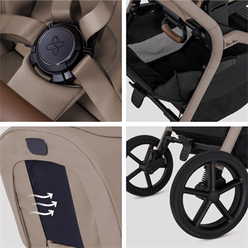 Silver Cross Breez Compact Stroller Baby Strollers Champagne - Image 8