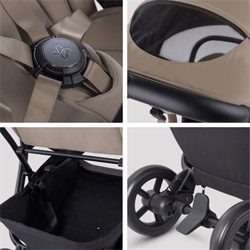 Silver Cross Nia Stroller + Pod Bundle Baby Strollers Champagne - Image 14