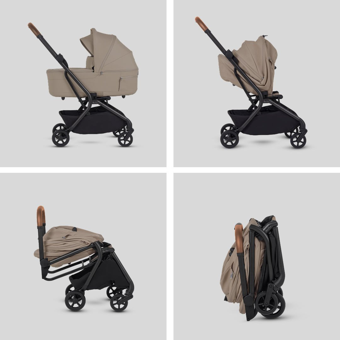Silver Cross Nia Stroller + Pod Bundle Baby Strollers Champagne - Image 11