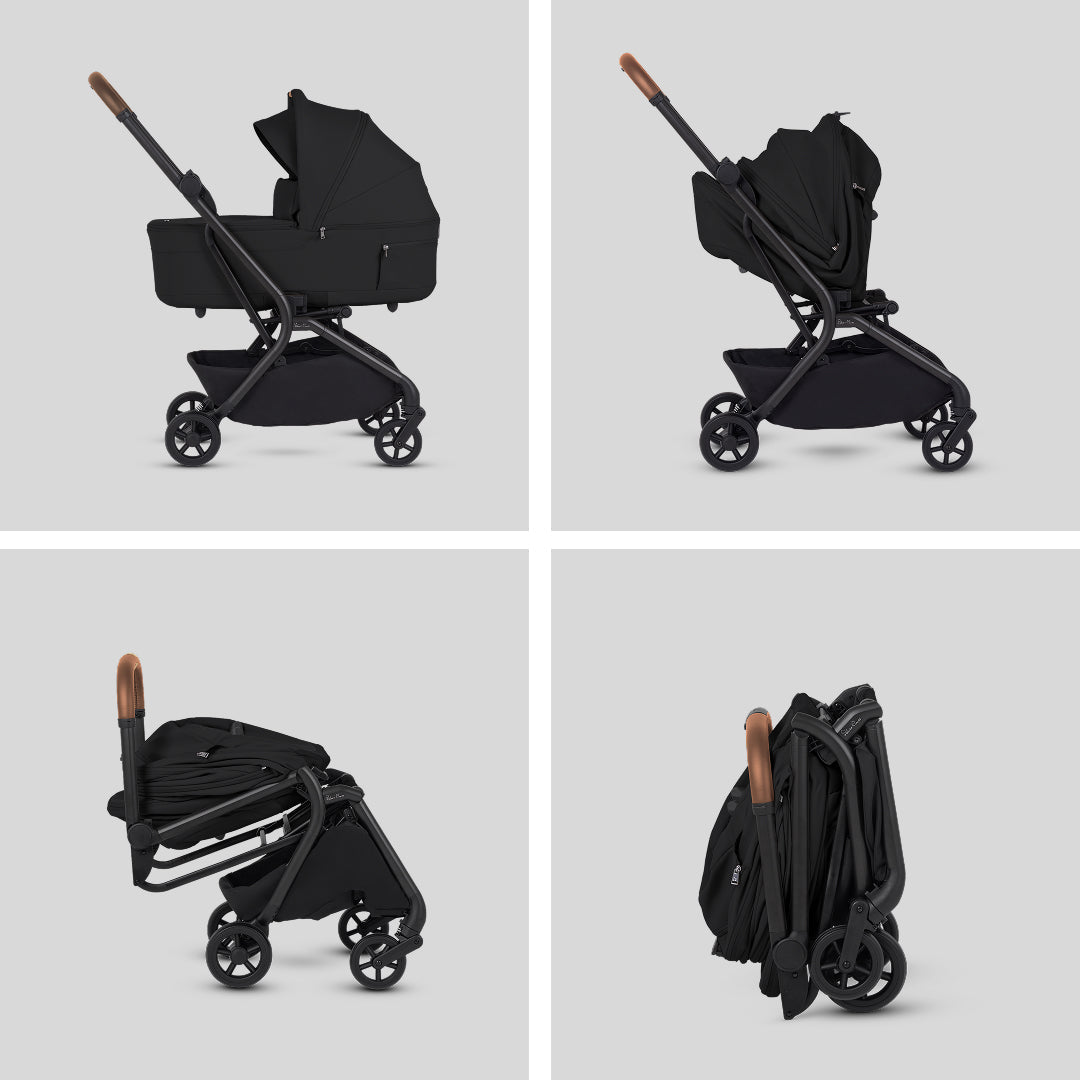 Silver Cross Nia Stroller + Pod Bundle Baby Strollers Black - Image 4