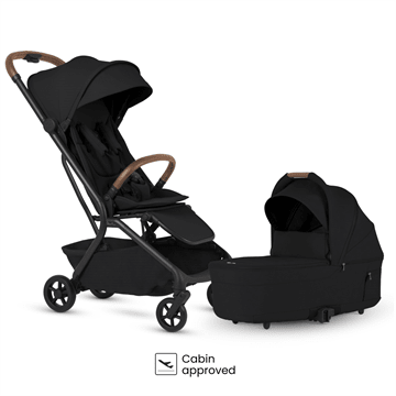 Silver Cross Nia Stroller + Pod Bundle Baby Strollers Black - Image 1