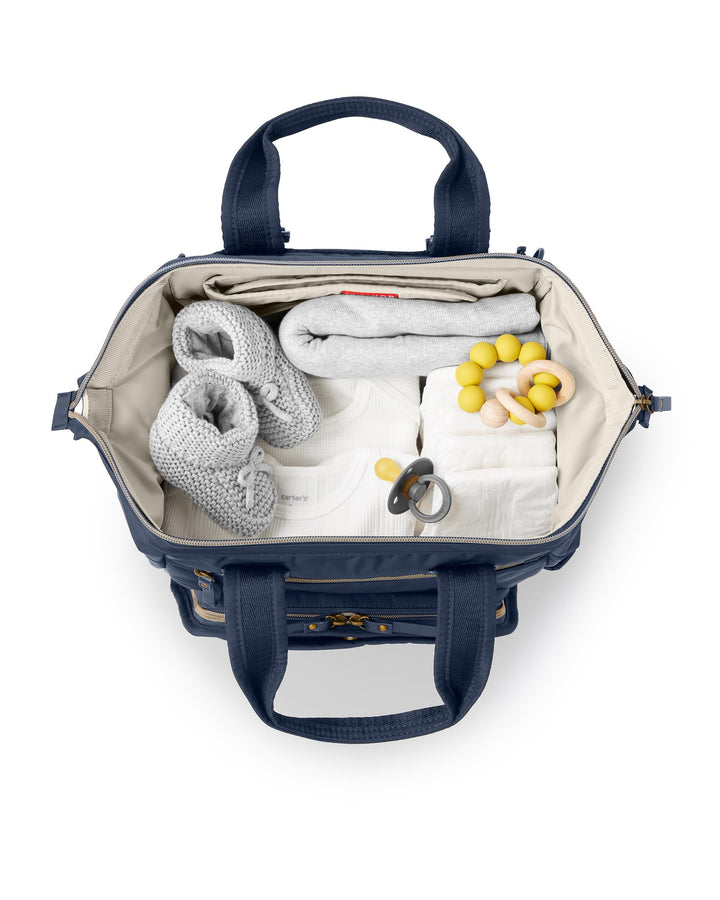 Skip Hop Mainframe Wide Open Backpack Diaper Bag Diaper Bags Navy - Image 31