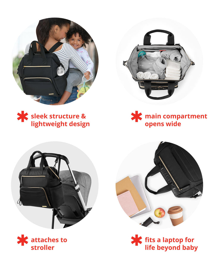 Skip Hop Mainframe Wide Open Backpack Diaper Bag Diaper Bags Navy - Image 23
