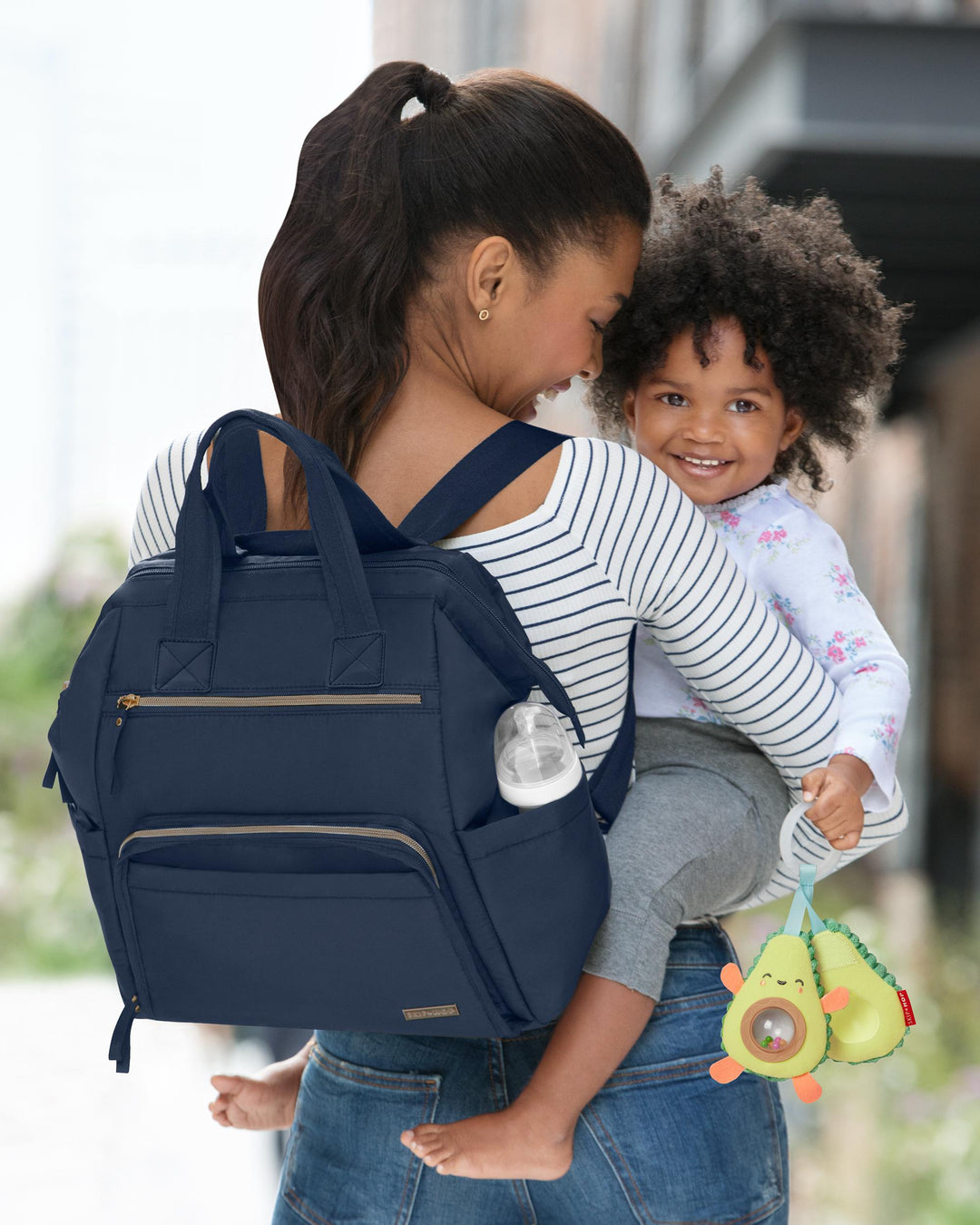 Skip Hop Mainframe Wide Open Backpack Diaper Bag Diaper Bags Navy - Image 32